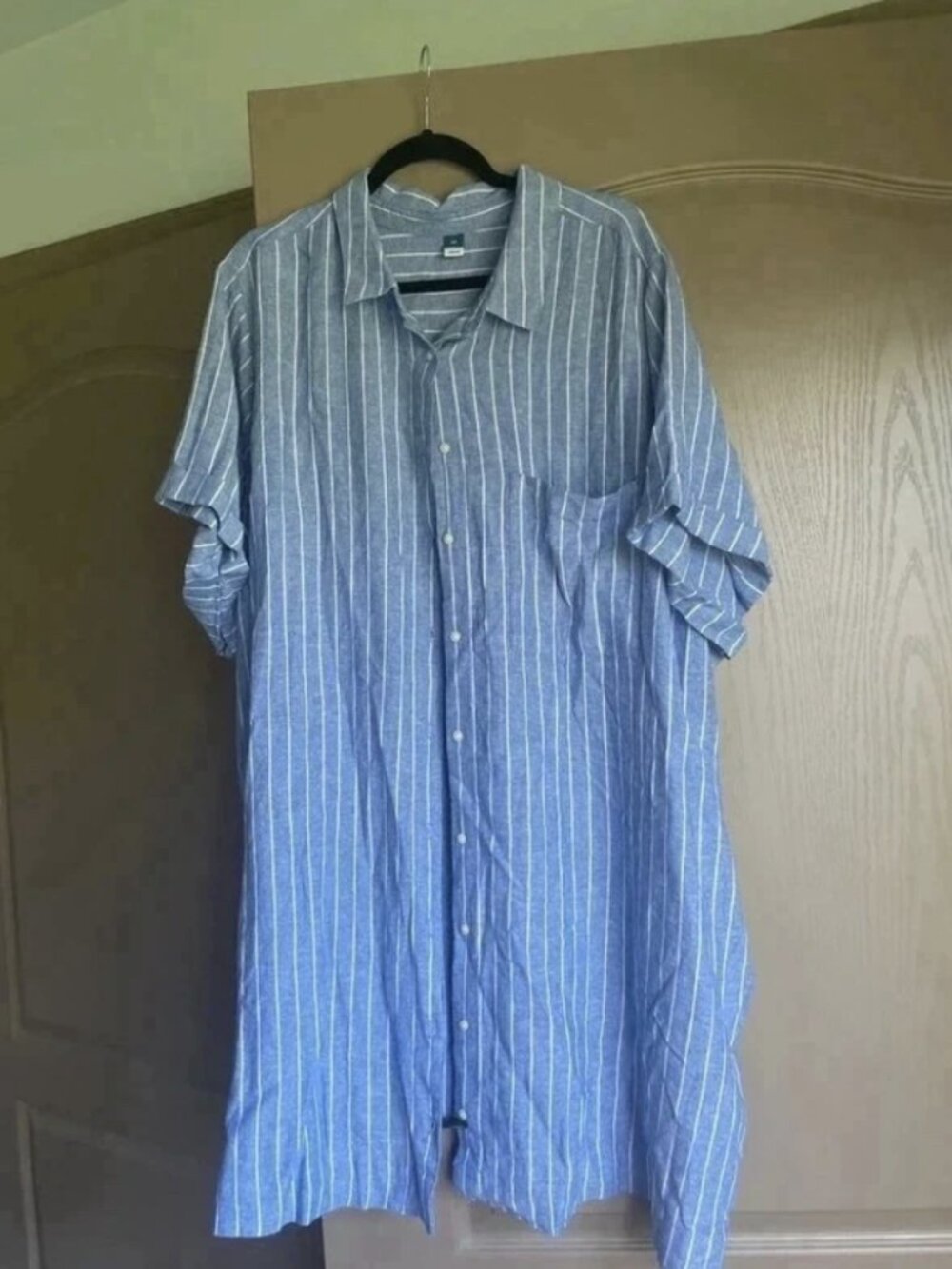 Buttons dress linen woman size 4XL